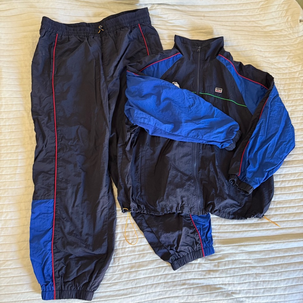 LEVIS X peanuts Colorblock tracksuit set size Large
